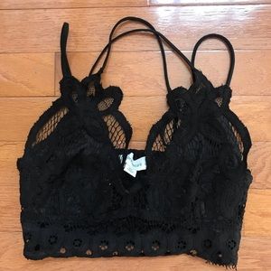 val lace cropped bralette